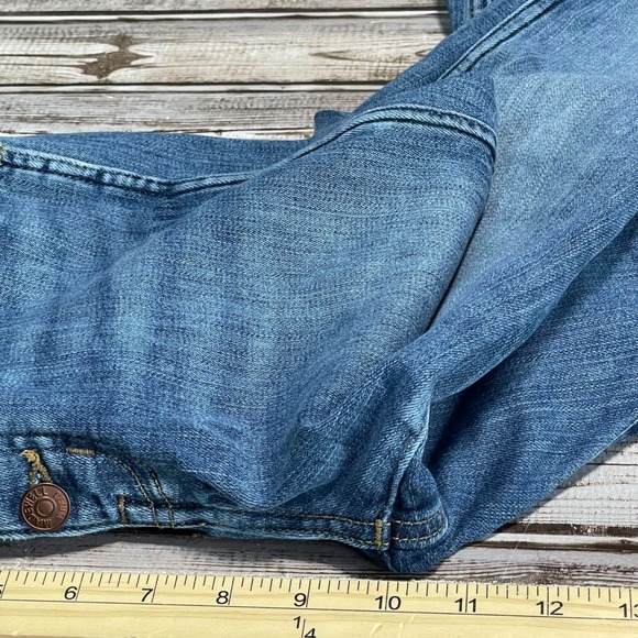 Madewell High Rise Skinny Jeans Button Fly Denim Blue Womens‎ Size 28P - Picture 8 of 8